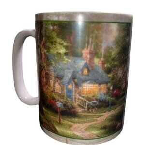 Thomas Kinkade Ceramic Cottage Mug 11oz Dishwasher & Microwave Safe Amcal